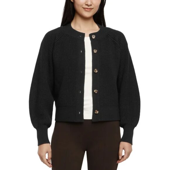 Banana Republic Women's Ribbed Crew Neckline Button Front Cardigan - Picture 1 of 7